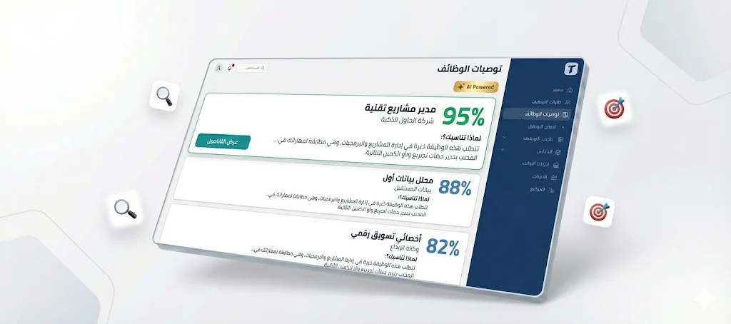 قائمة الوظائف المطابقة